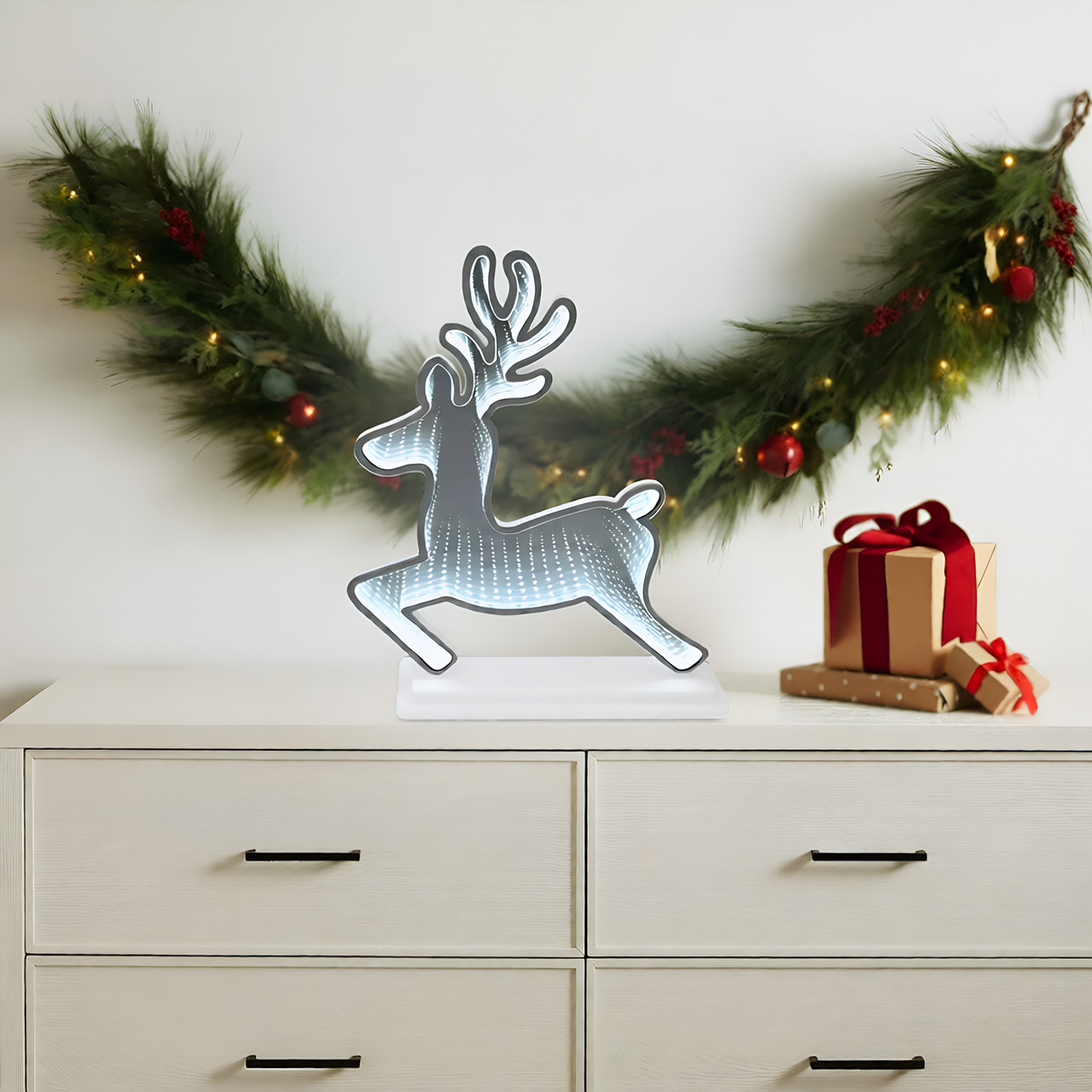 Radiant Reindeer Deluxe LED Display Ornament