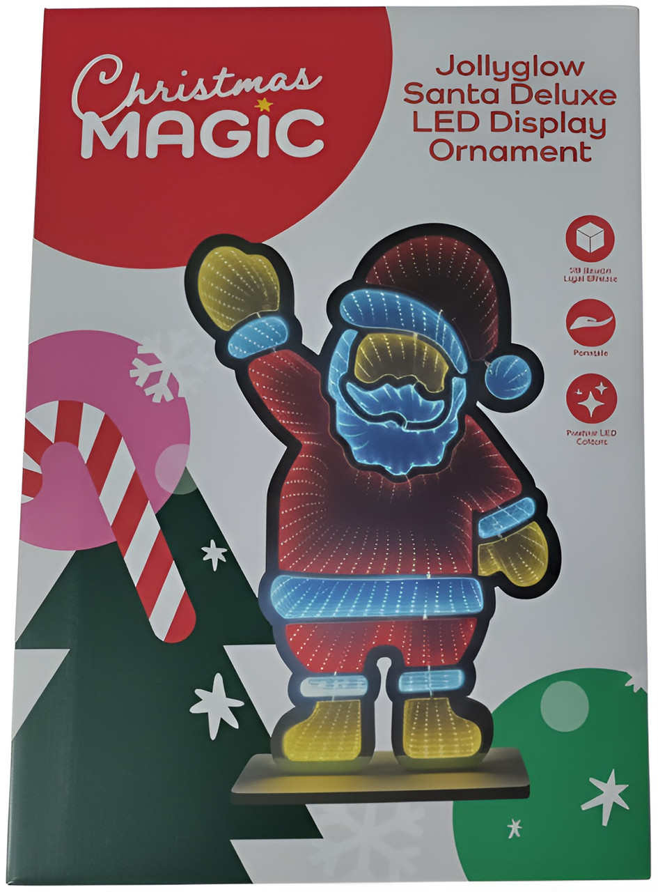 Jollyglow Santa Deluxe LED Display Ornament