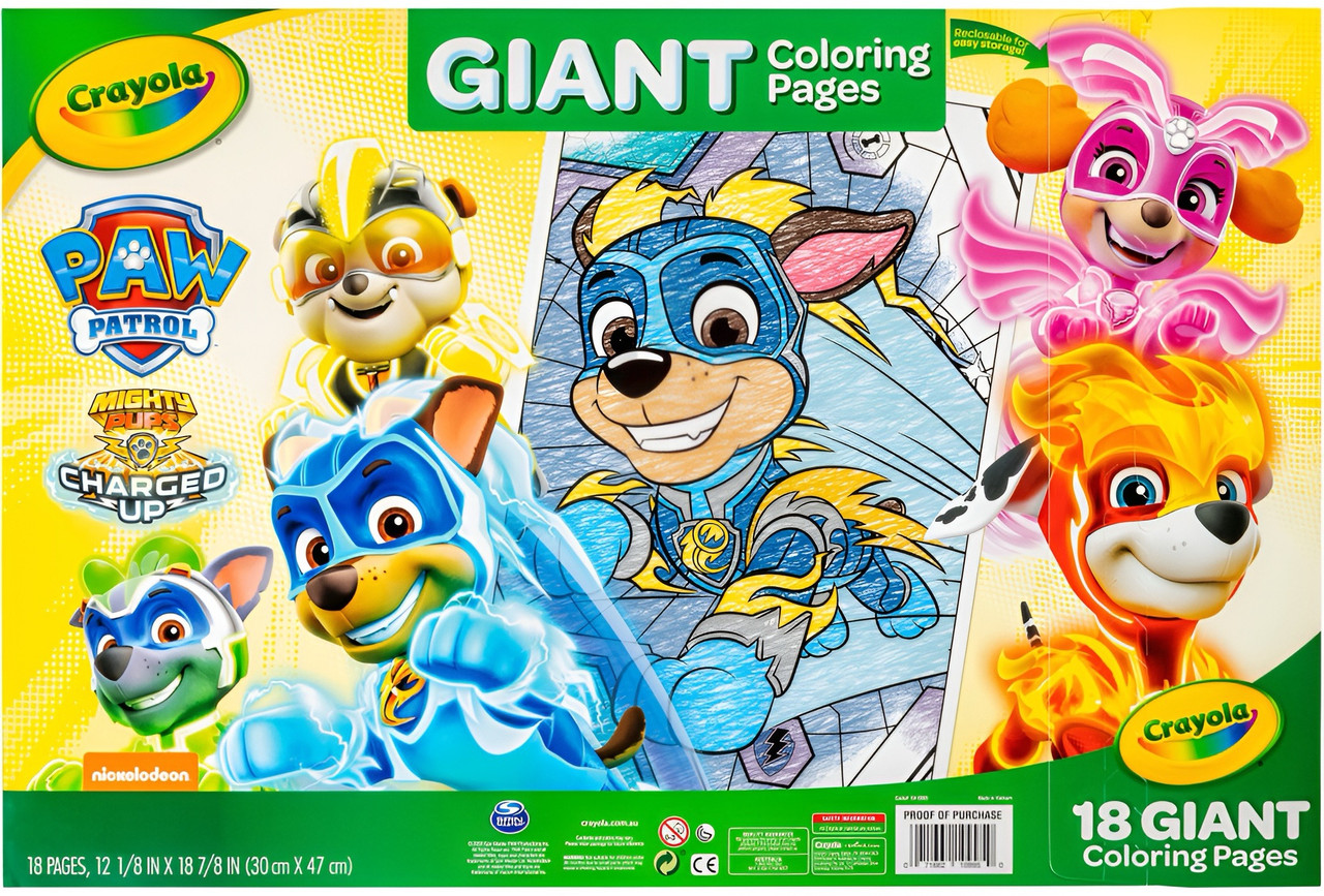 Crayola Giant Colouring Pages - Paw Patrol