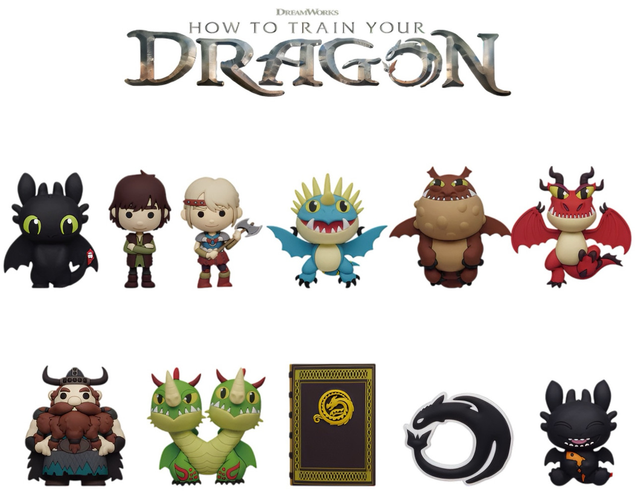 How to Train Your Dragon (2025) - 3D PVC Bag Clips S01 Blind Bag