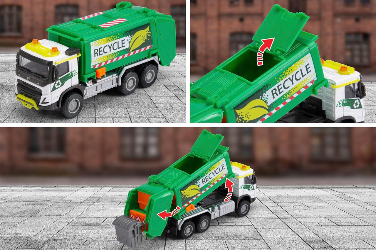 Majorette Volvo FMX Truck Garbage Collector