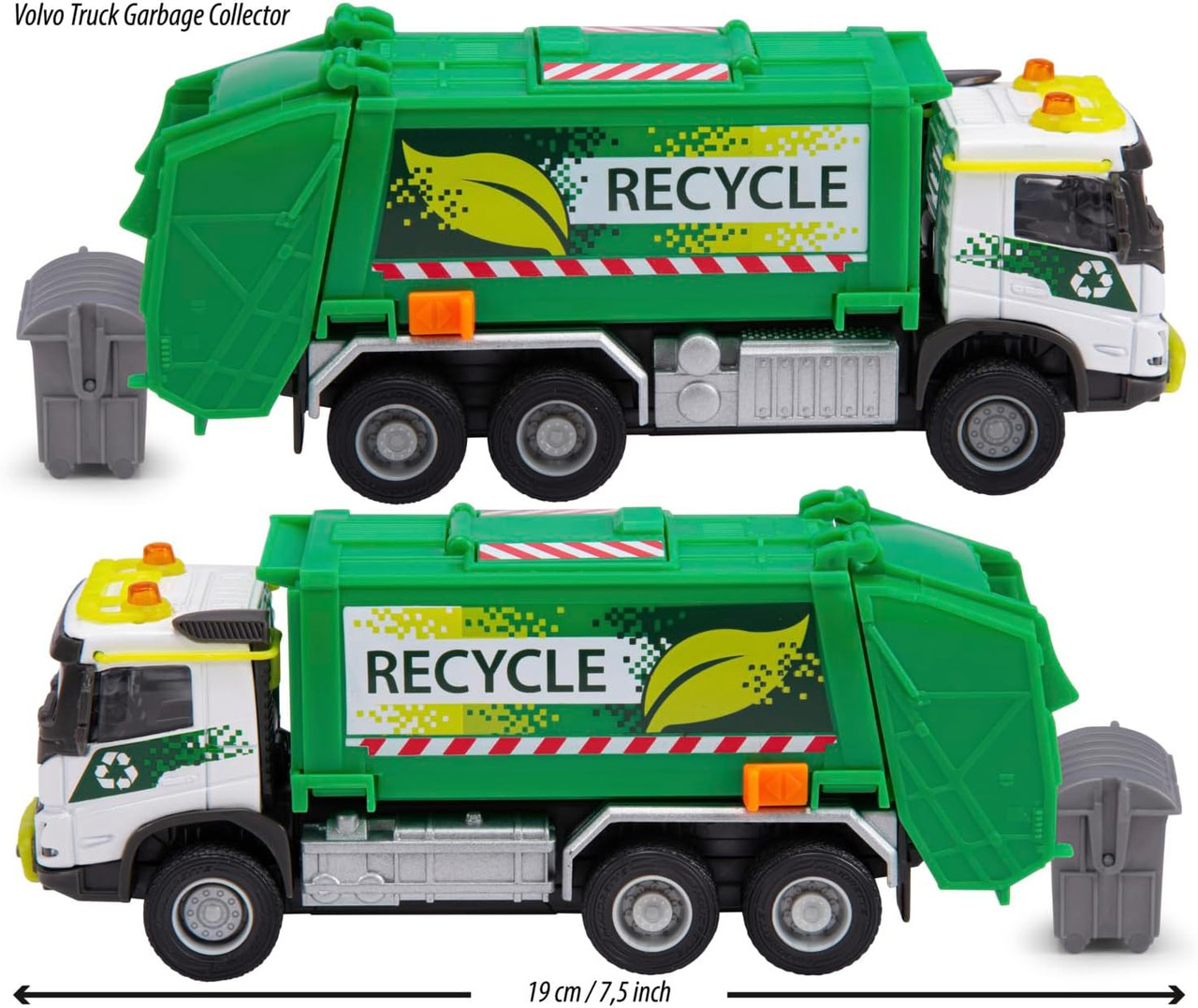 Majorette Volvo FMX Truck Garbage Collector