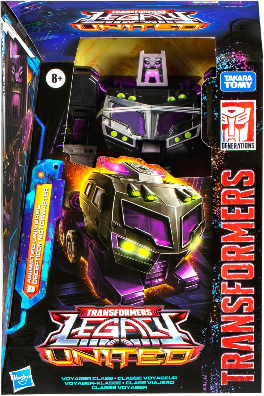 Transformers Legacy United Voyager Class Transformers: Animated Universe Decepticon Motormaster Action Figure