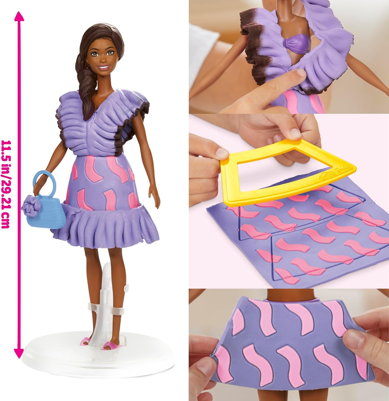 Play-Doh Barbie Fashionista Ruffles Doll Set