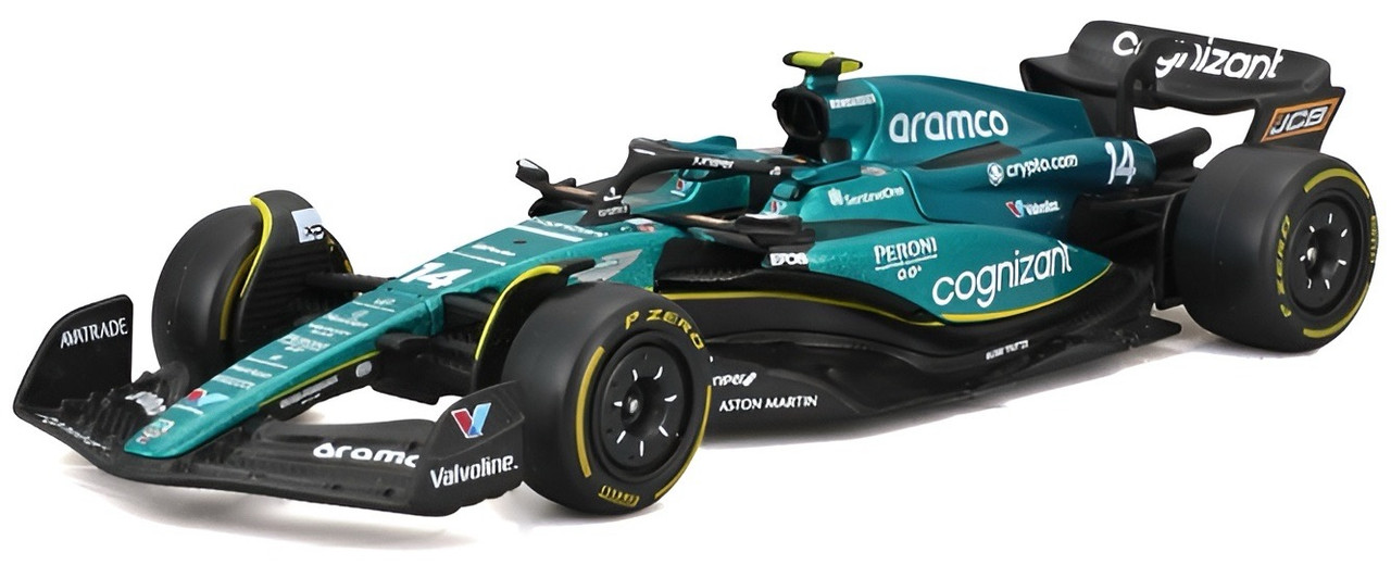 Bburago F1 1:43 Aston Martin AMR23 - Fernando Alonso #14 2023 Die-cast (No Helmet)