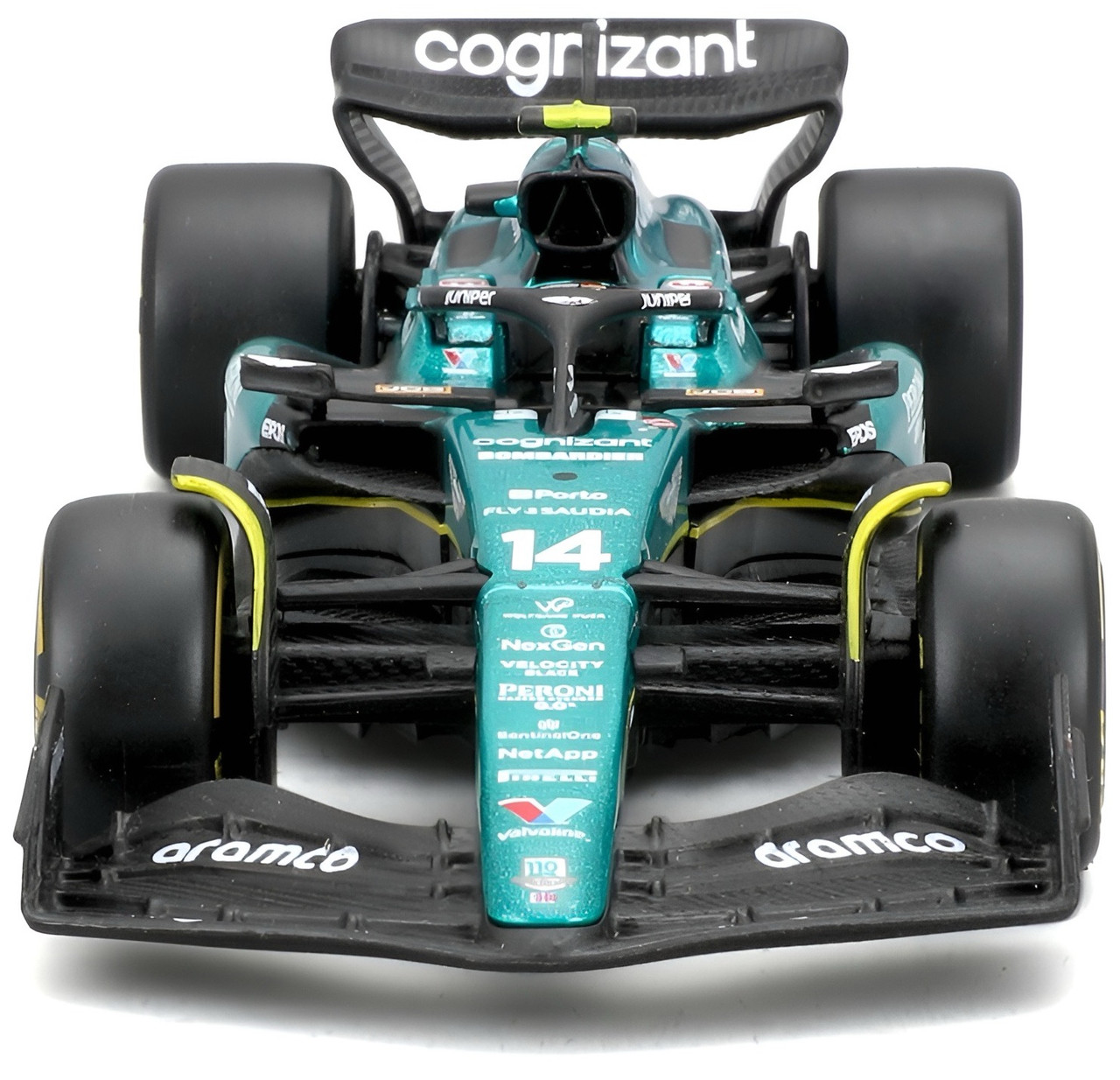 Bburago F1 1:43 Aston Martin AMR23 - Fernando Alonso #14 2023 Die-cast (No Helmet)