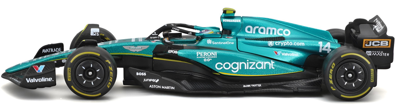 Bburago F1 1:43 Aston Martin AMR23 - Fernando Alonso #14 2023 Die-cast (No Helmet)