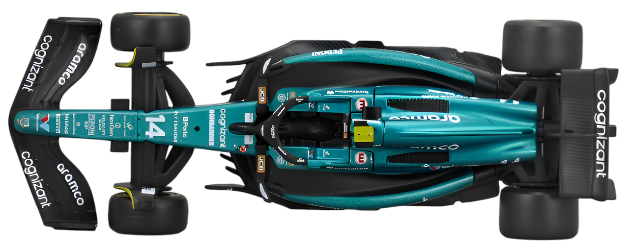 Bburago F1 1:43 Aston Martin AMR23 - Fernando Alonso #14 2023 Die-cast (No Helmet)