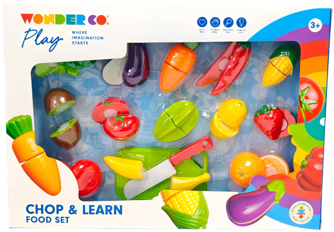 Wonder Co Play Chop & Learn Food Set