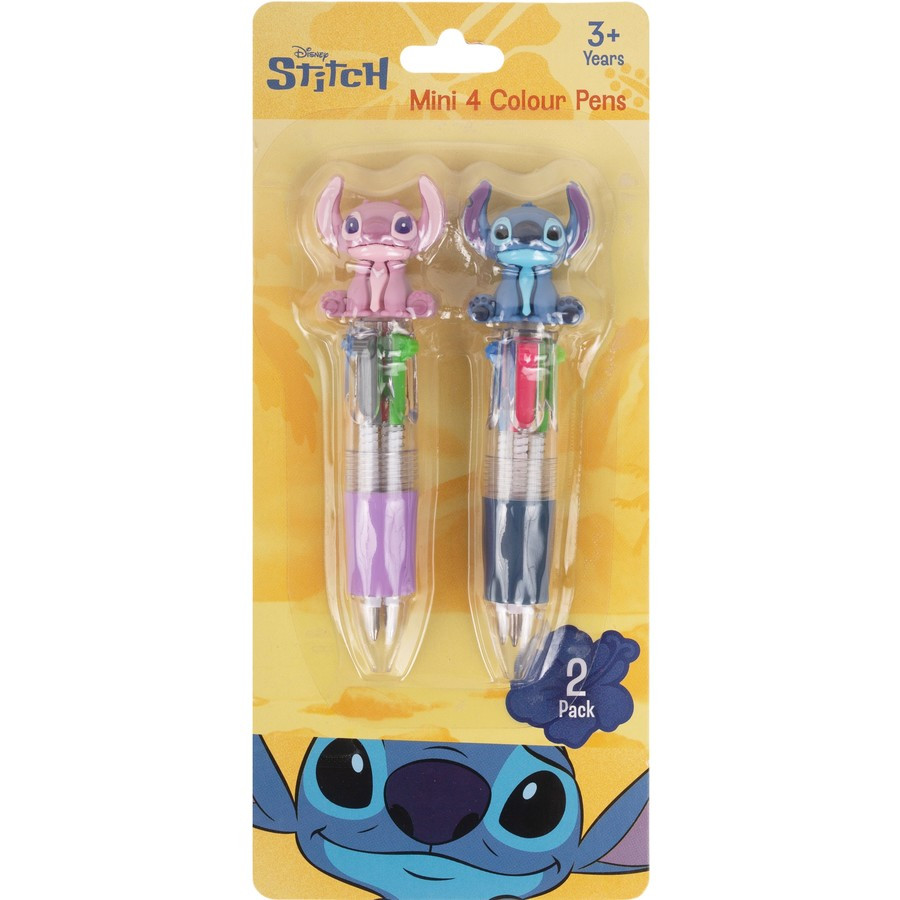 Stitch Mini 4 Colour Pens 2 Pack