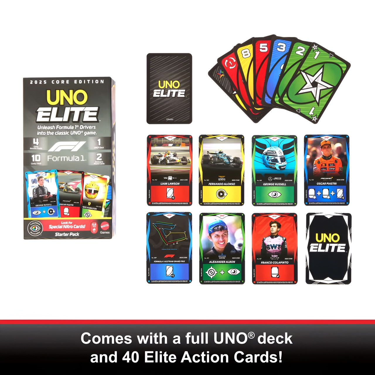 UNO Elite Formula 1 2025 Core Edition Starter Pack