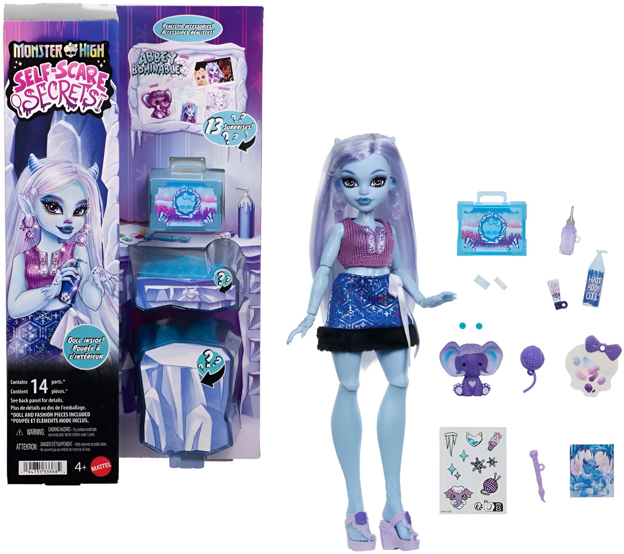 Monster High Self-Scare Secrets Abbey Bominable Fashion Doll