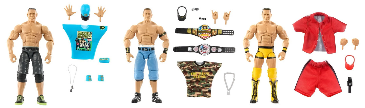 WWE Elite Collection John Cena 3-Pack