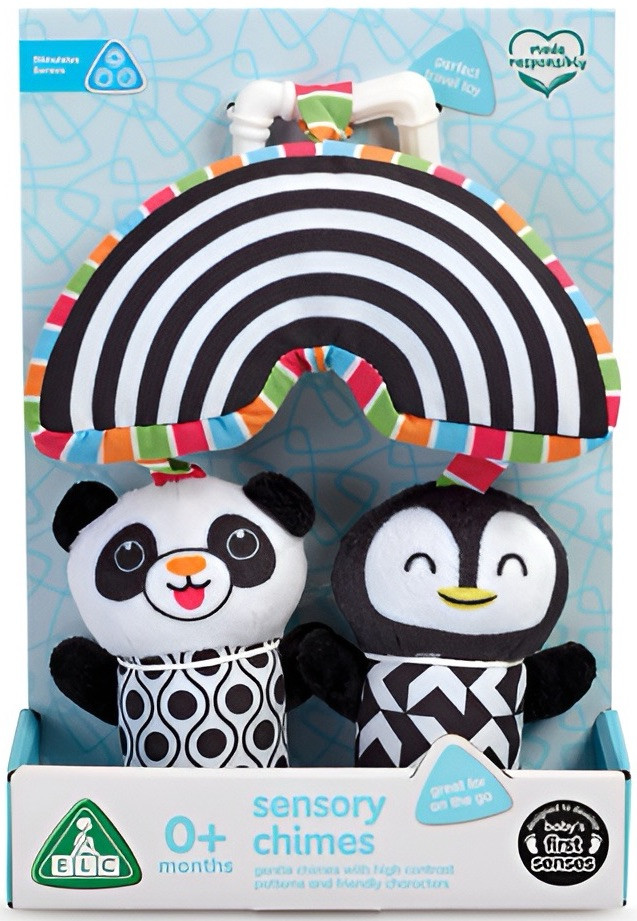 Early Learning Centre Black & White Baby Wind Chimes Sensory