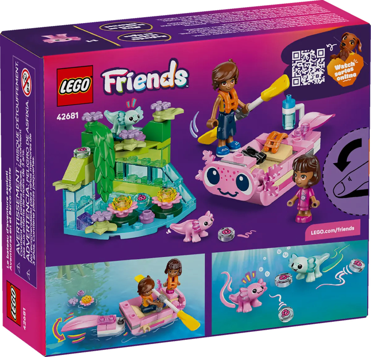 LEGO Friends Axolotl Adventure Boat 42681