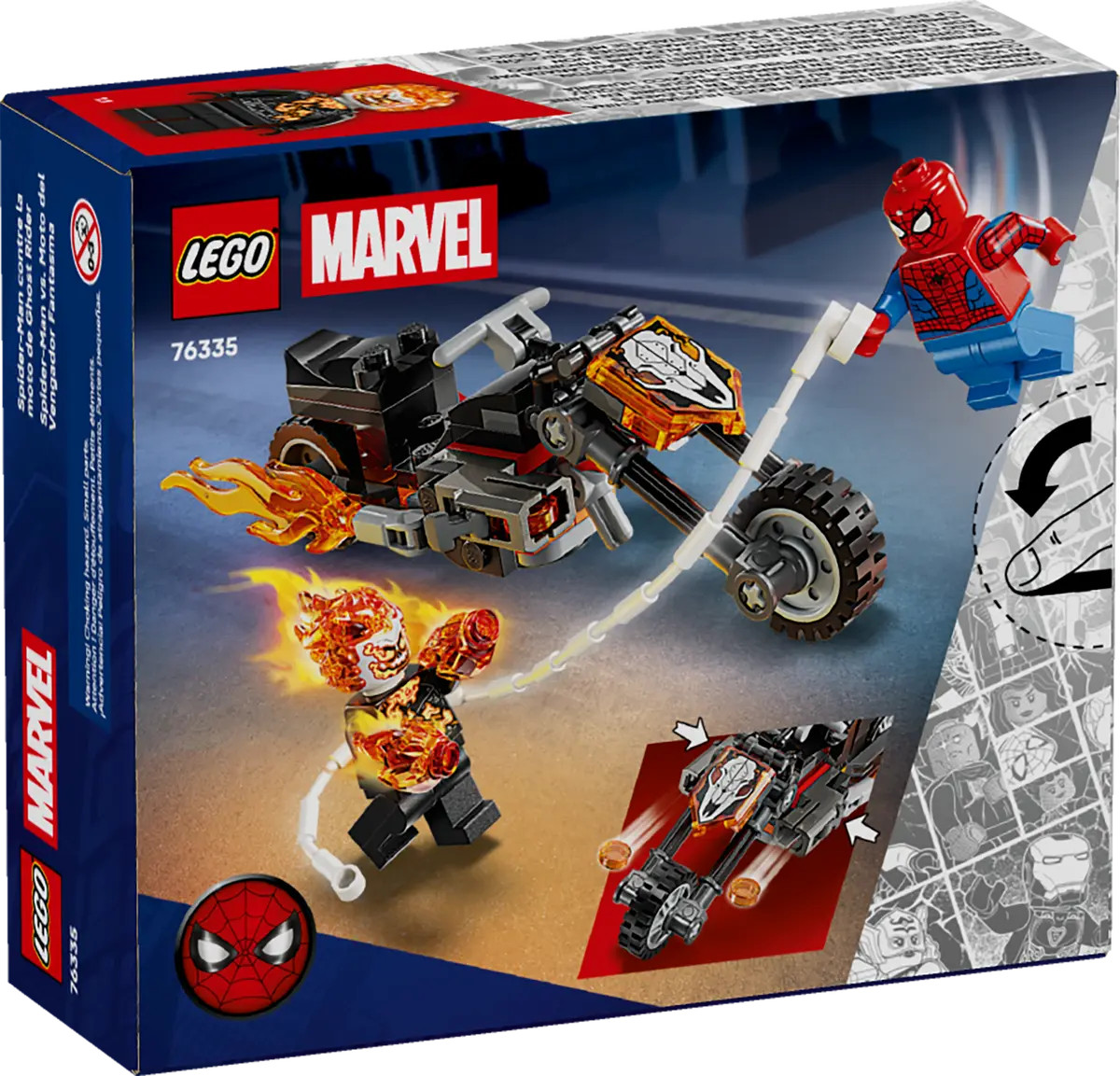 LEGO Marvel Spider-Man vs. Ghost Rider Motorcycle 76335