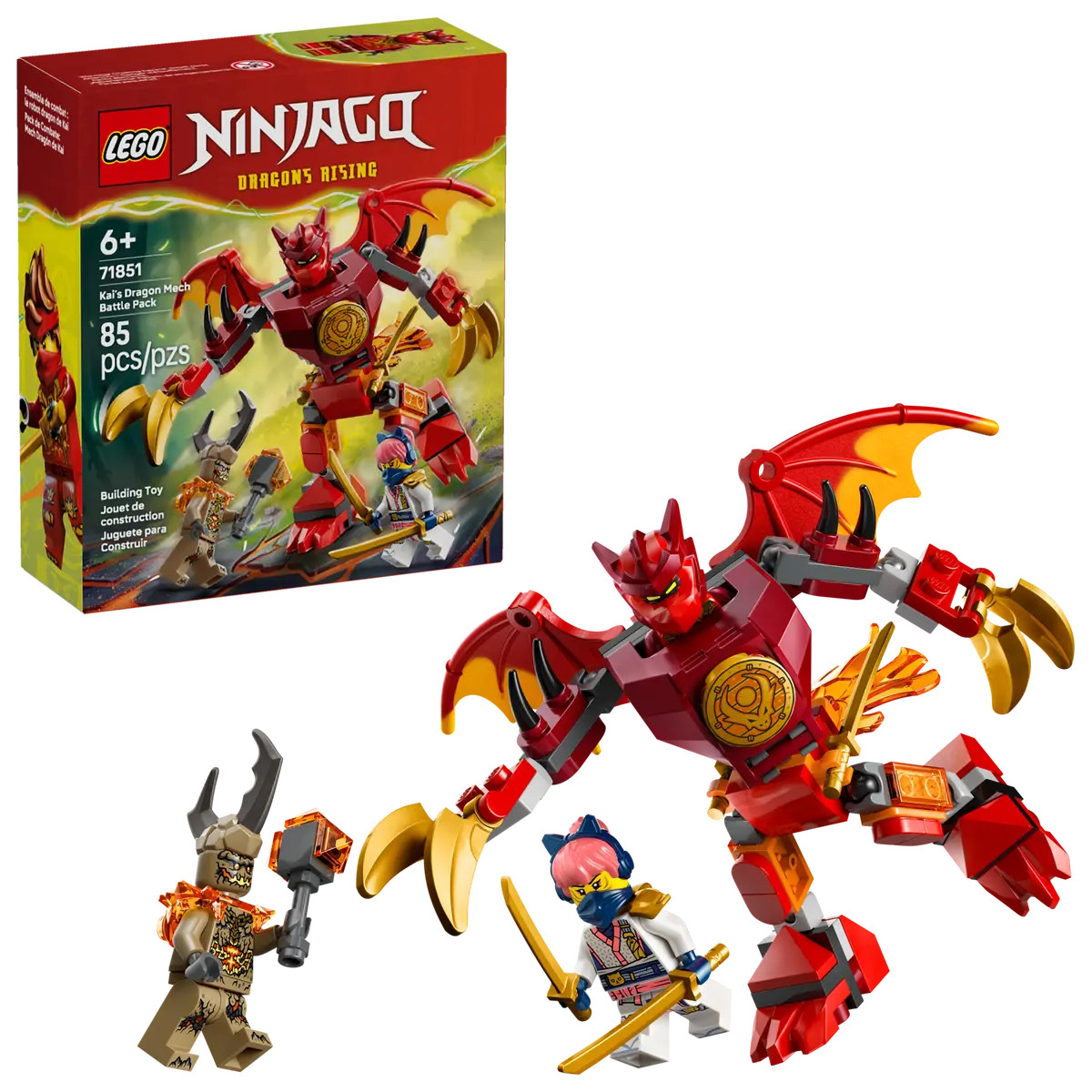 LEGO Ninjago Kai's Dragon Mech Battle Pack 71851