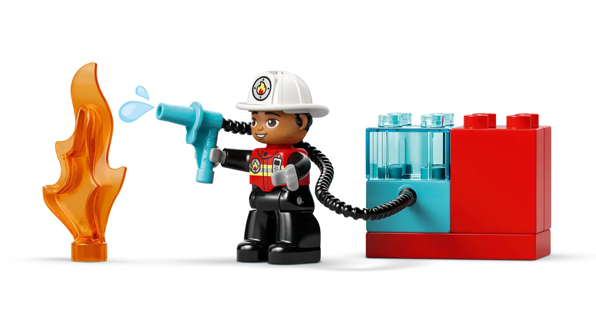 LEGO DUPLO Fire Truck with Hose and Firefighter 10473