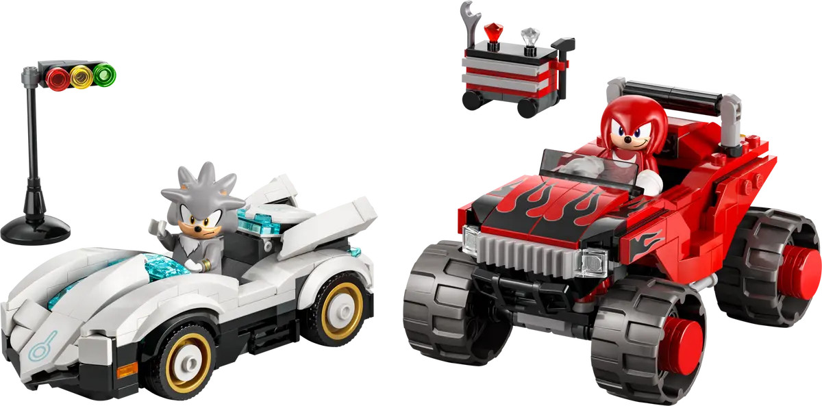 LEGO Sonic the Hedgehog Silver's Car vs. Knuckles' Monster Truck 77118