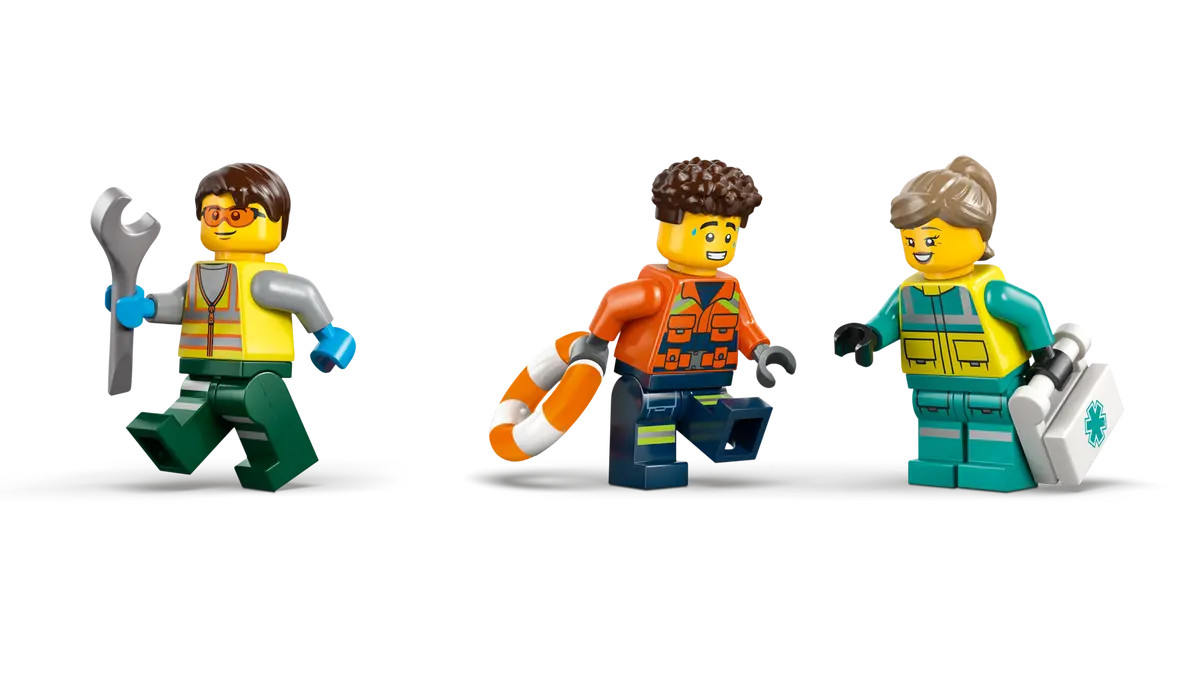 LEGO City Airplane, Service Truck & Hovercraft Remix 60505