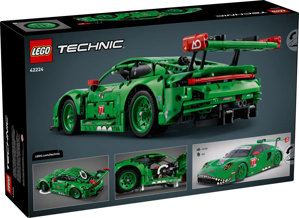 LEGO Technic Porsche 911 GT3 R REXY AO Racing Car 42224