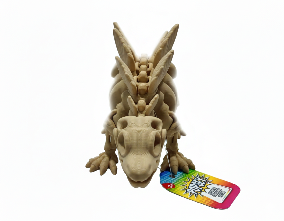 3D Printed Stegosaurus Skeleton 