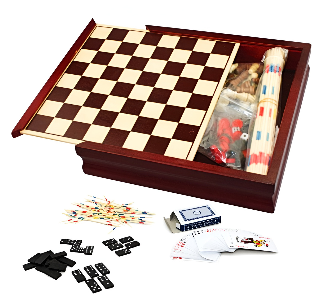 Wooden 6-in-1 Games 