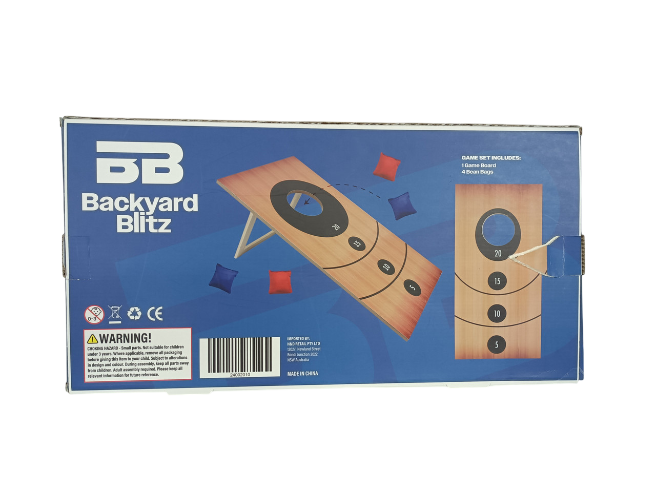 Backyard Blitz Wooden Cornhole Toss Game 