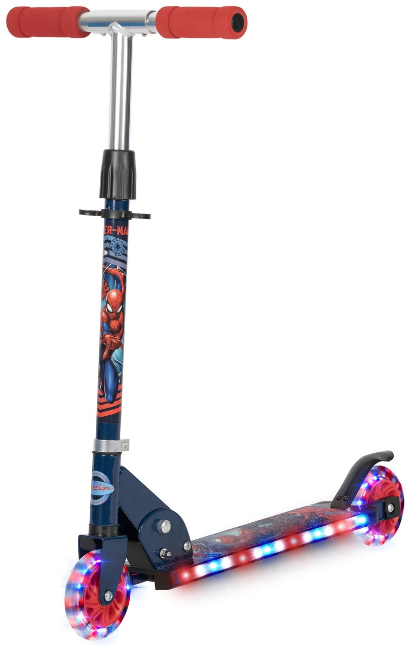 Marvel Spiderman Light Up Inline Scooter
