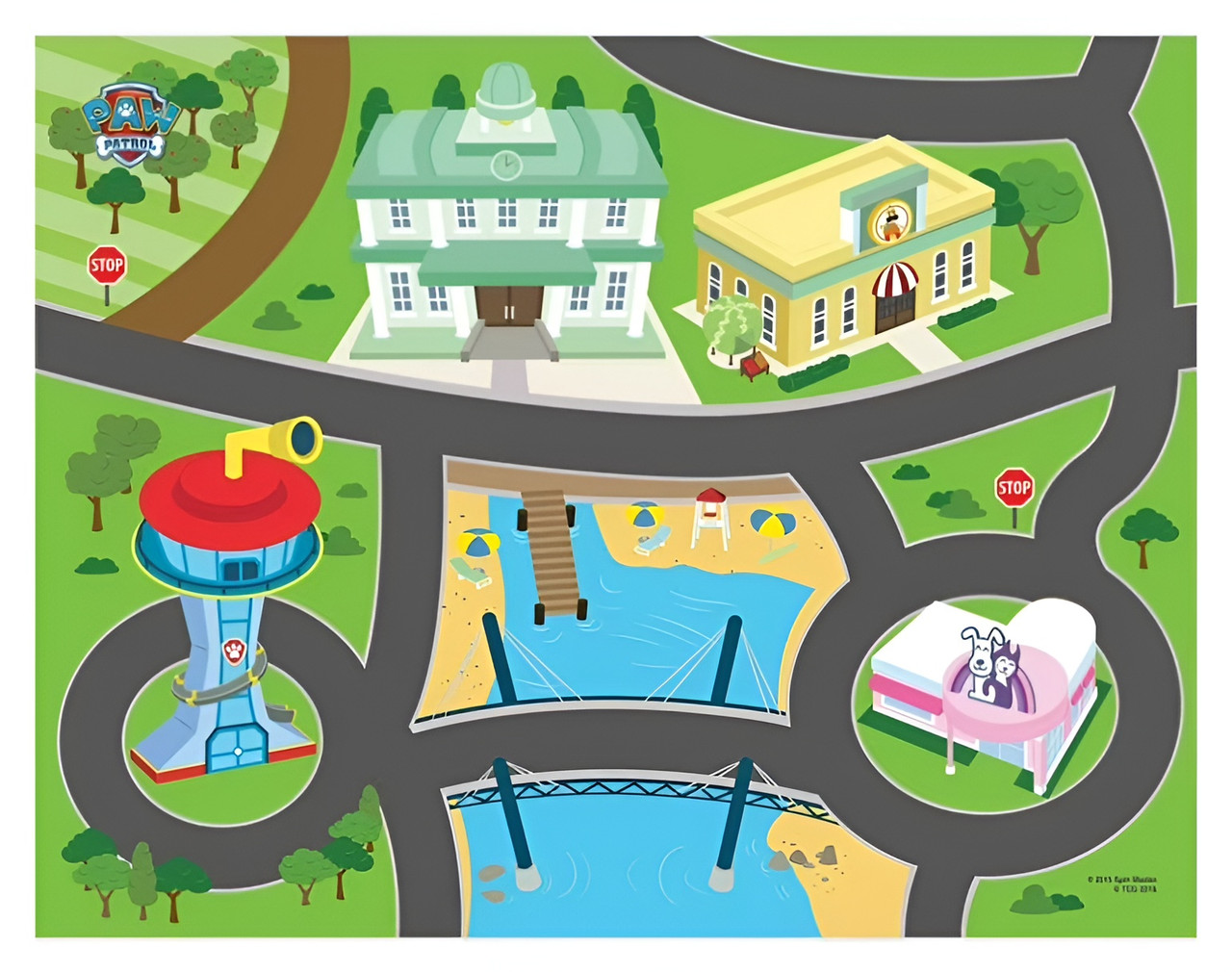 Imaginmat Deluxe Paw Patrol - Floor Playmat 30.5 x 20.5 inch