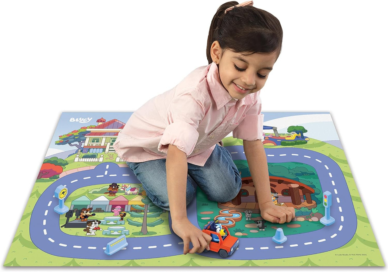 Imaginmat Deluxe  Bluey - Floor Playmat 30.5 x 20.5 inch