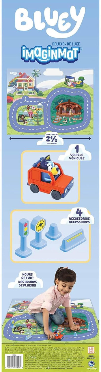 Imaginmat Deluxe  Bluey - Floor Playmat 30.5 x 20.5 inch