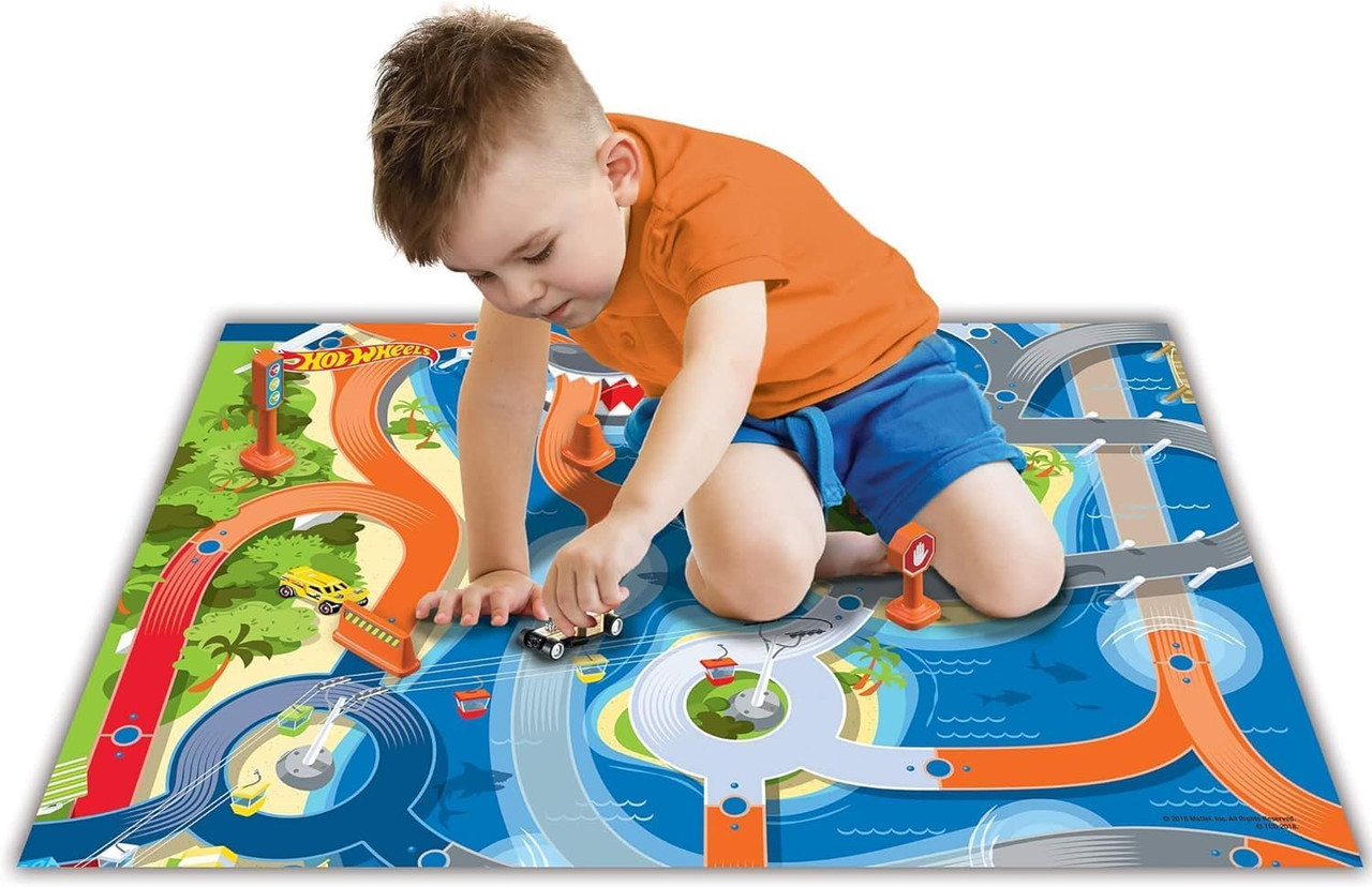 Imaginmat Deluxe Hot Wheels - Floor Playmat 30.5 x 20.5 inch