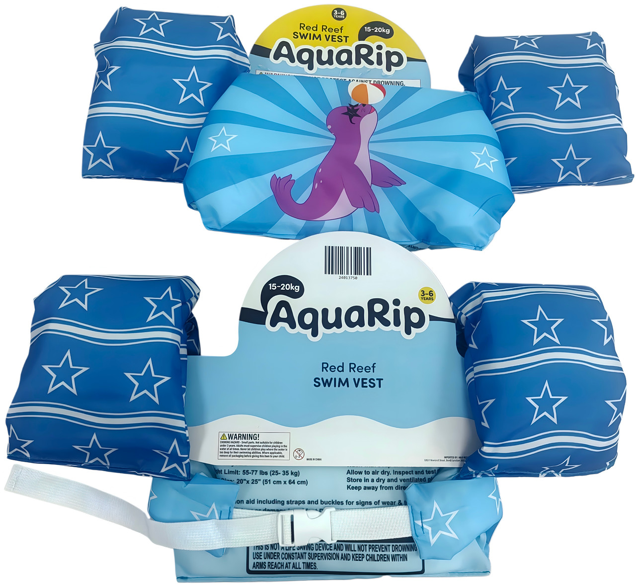 AquaRip - Red Reef Swimming Vest