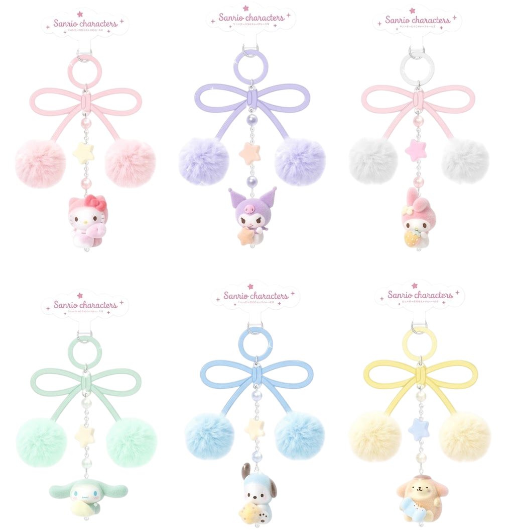 Sanrio Fluffy Little Darling Mini Phone Chain 18cm 