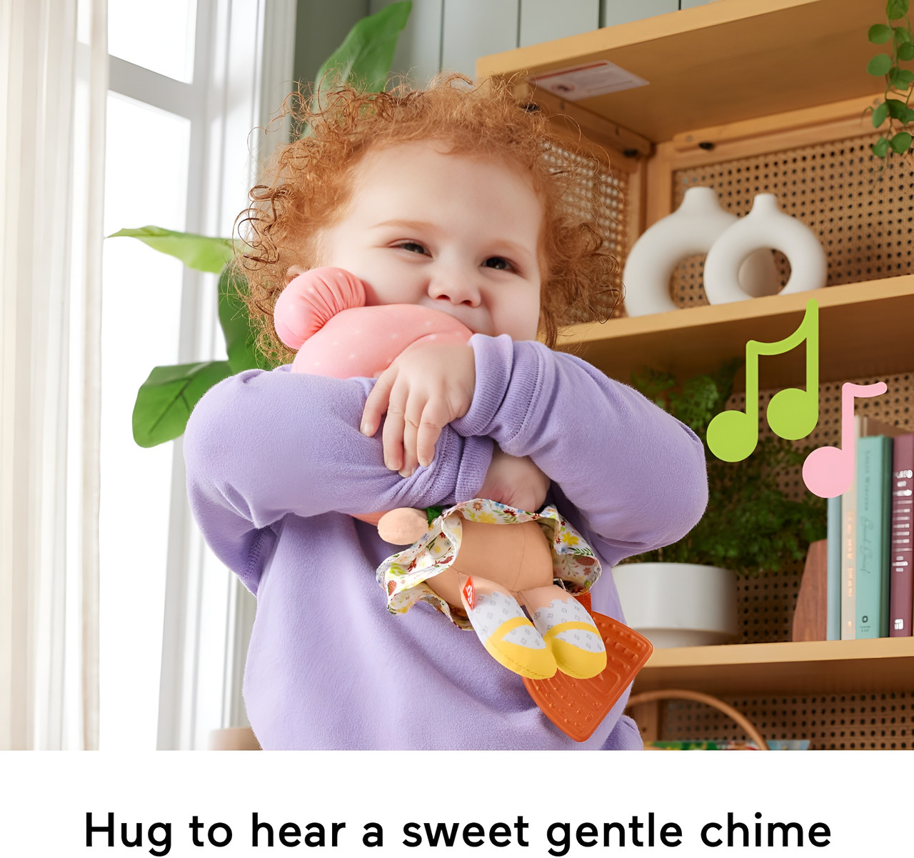 Fisher-Price Cuddle & Chime First Babydoll Infant Sensory Toy