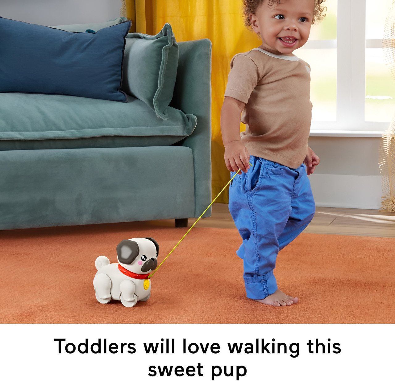 Fisher-Price Fp Pets Walk-The-Pup Pug Baby
