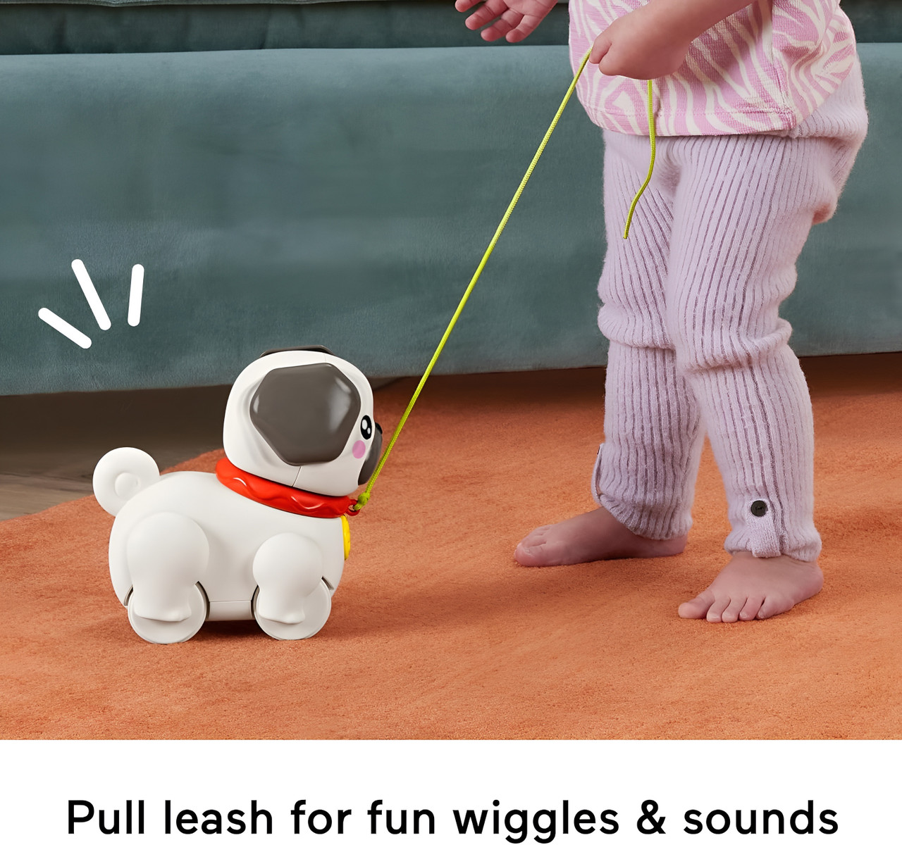 Fisher-Price Fp Pets Walk-The-Pup Pug Baby