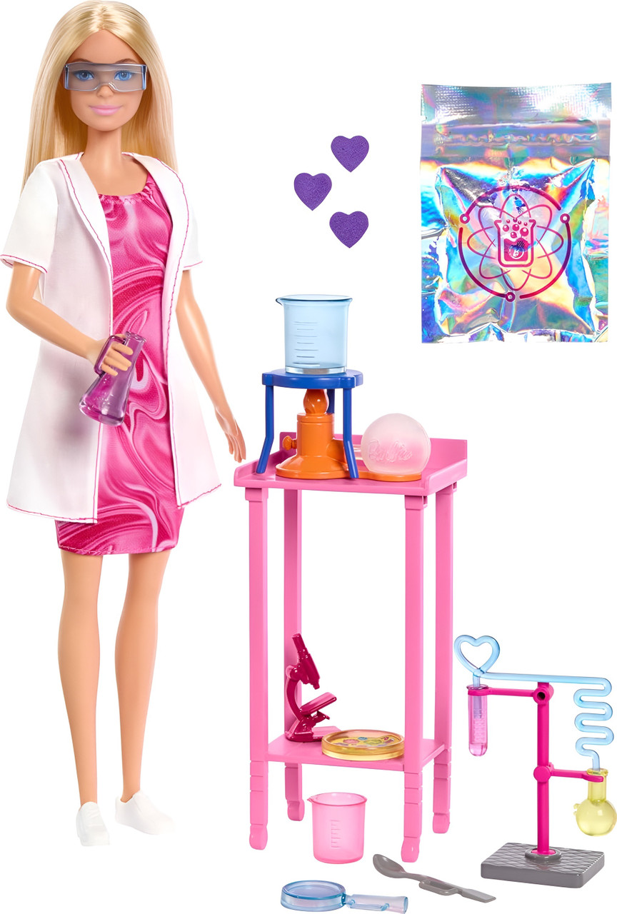 Barbie Scientist Doll And Accessories With Blonde Fashion Doll