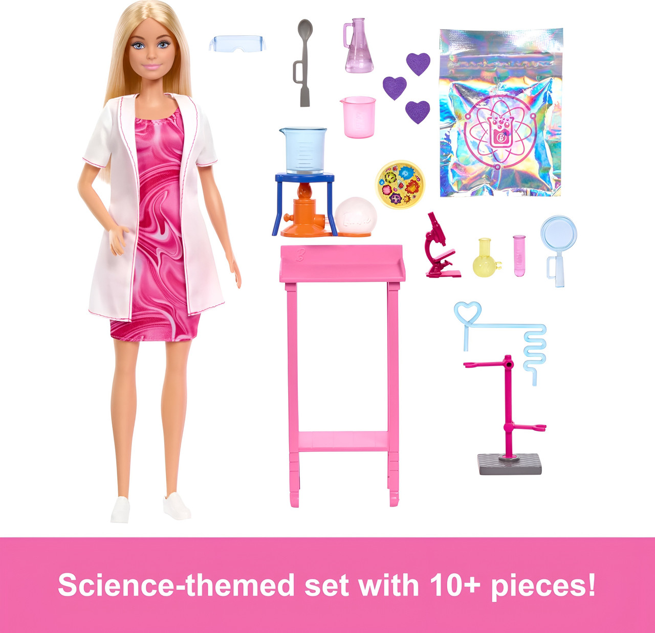 Barbie Scientist Doll And Accessories With Blonde Fashion Doll