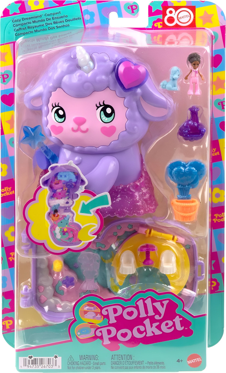 Polly Pocket Cozy Dreamland Lamb Compact Playset JCB15