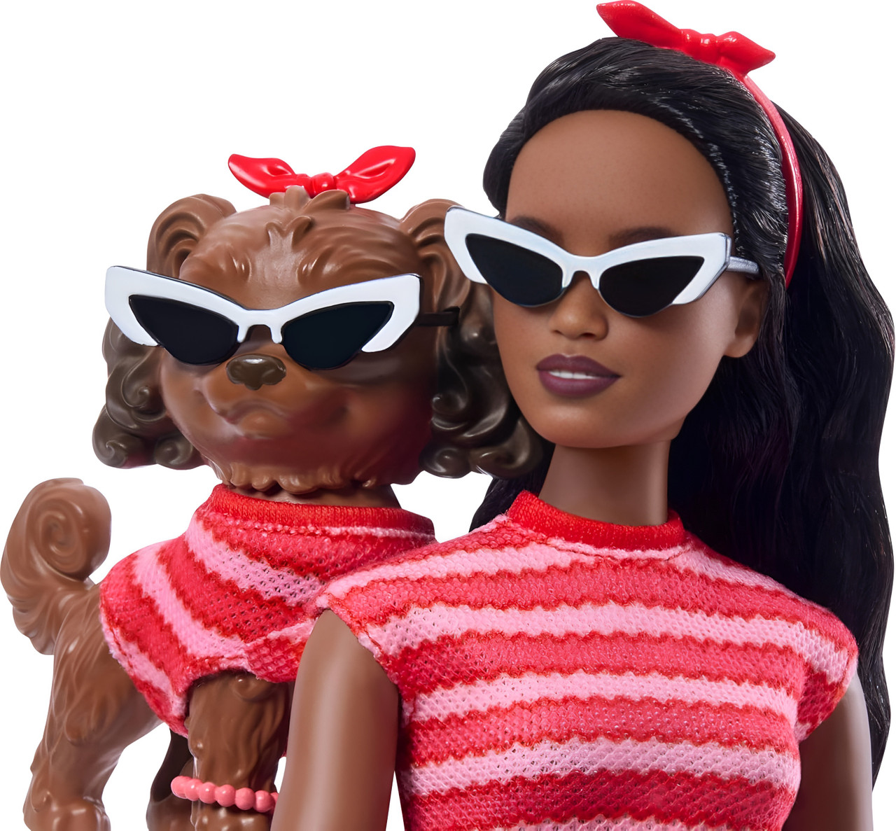 Barbie Twinning Looks Stripes Doll & Dog