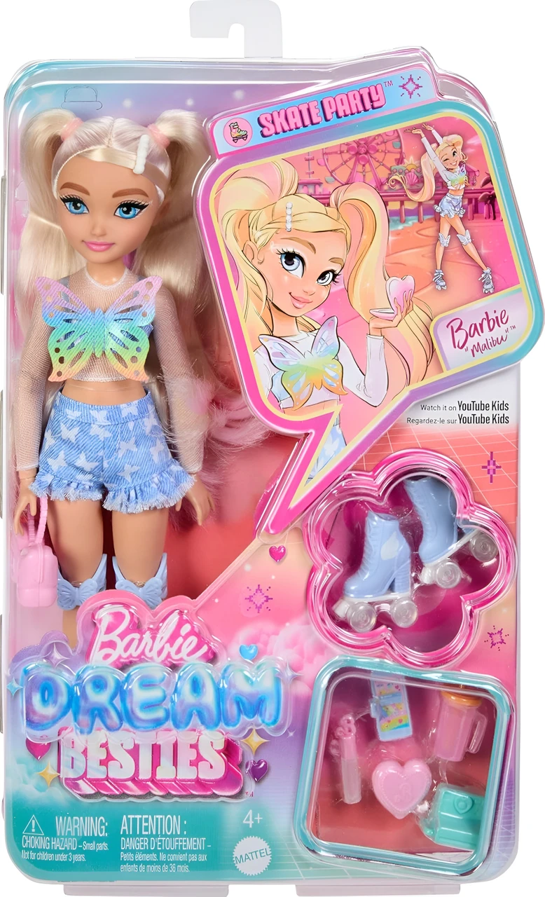 Barbie Dream Besties Barbie "Malibu" Roller Skating Fashion Doll