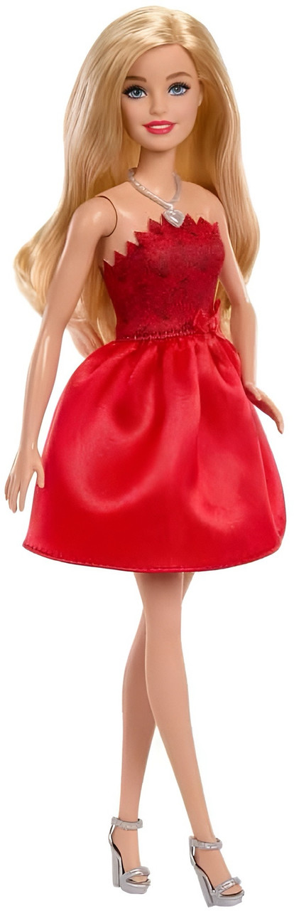 Barbie Mattel 80th Anniversary Ruby-Red Celebration Blonde Fashion Doll