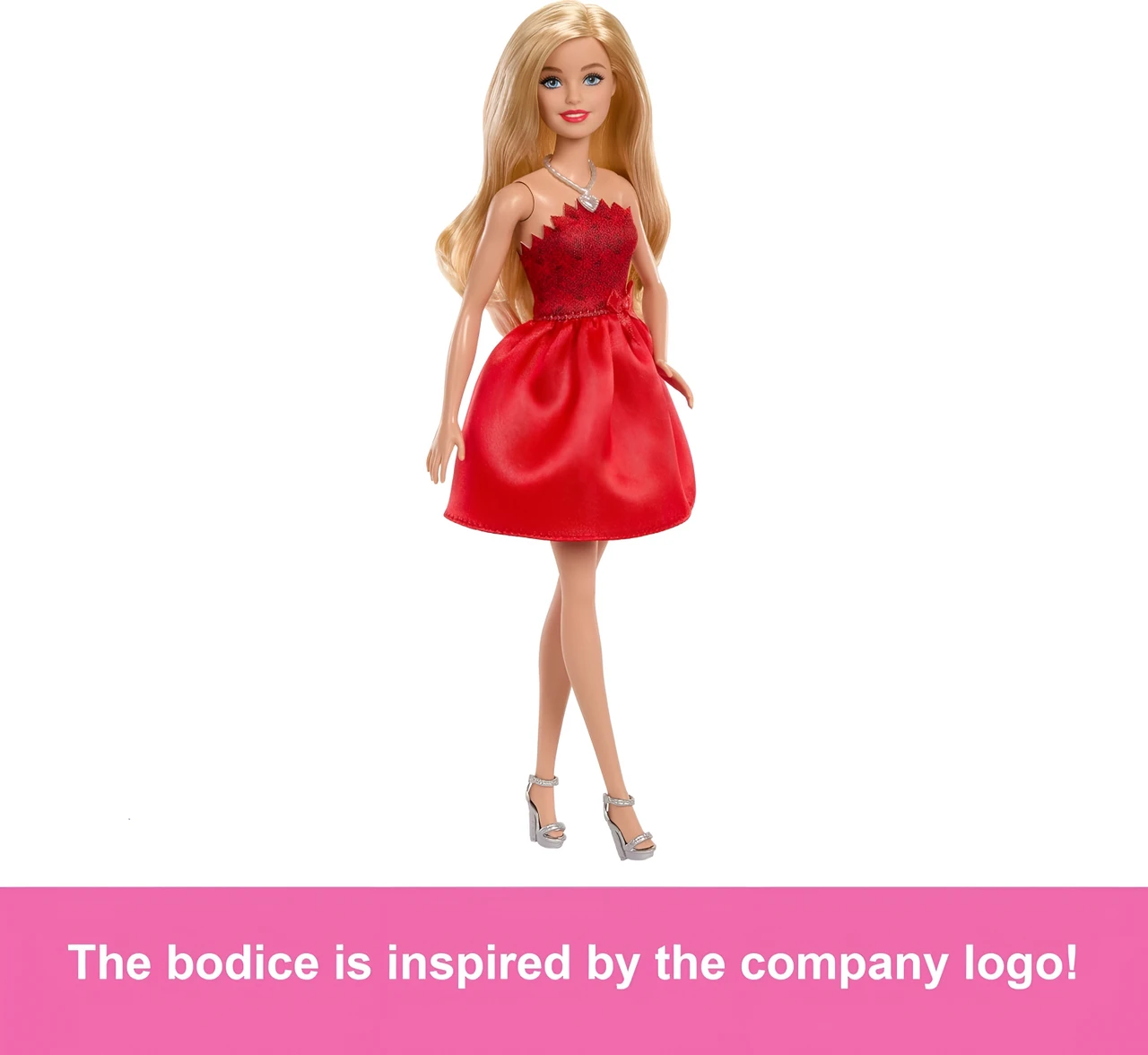 Barbie Mattel 80th Anniversary Ruby-Red Celebration Blonde Fashion Doll