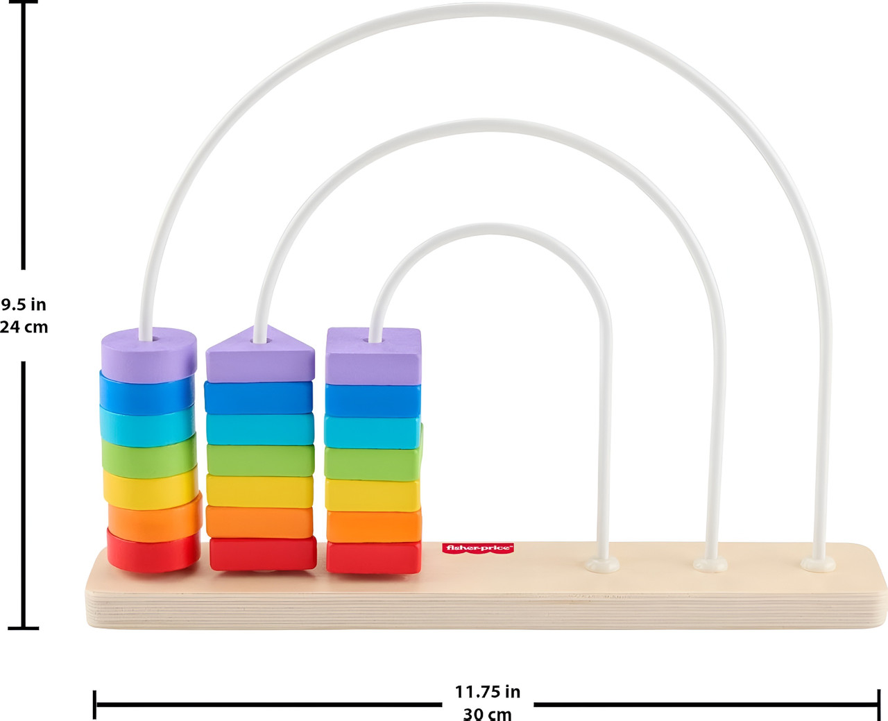 Fisher-Price Wooden Rainbow Bead Bar