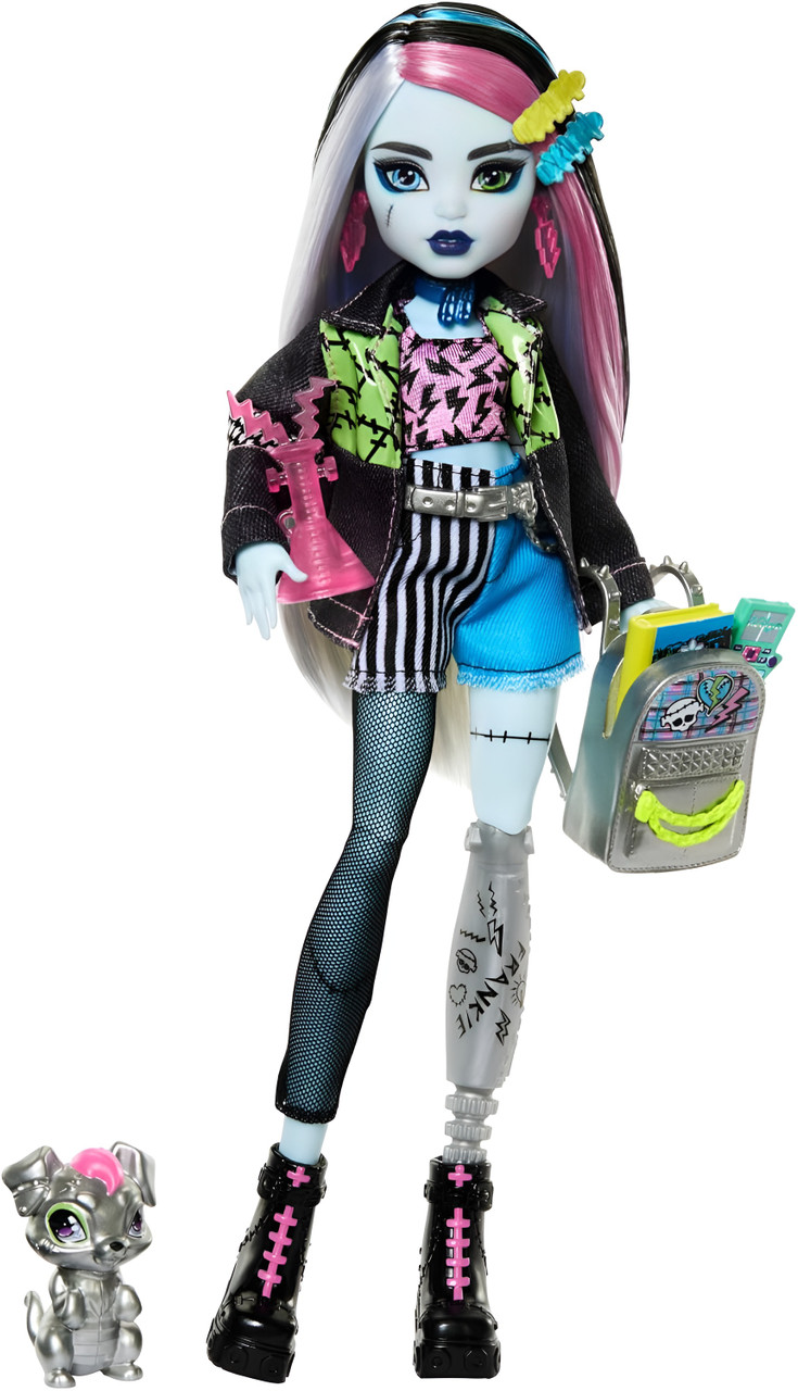 Monster High Frankie Stein Fashion Doll With Pet Watzie