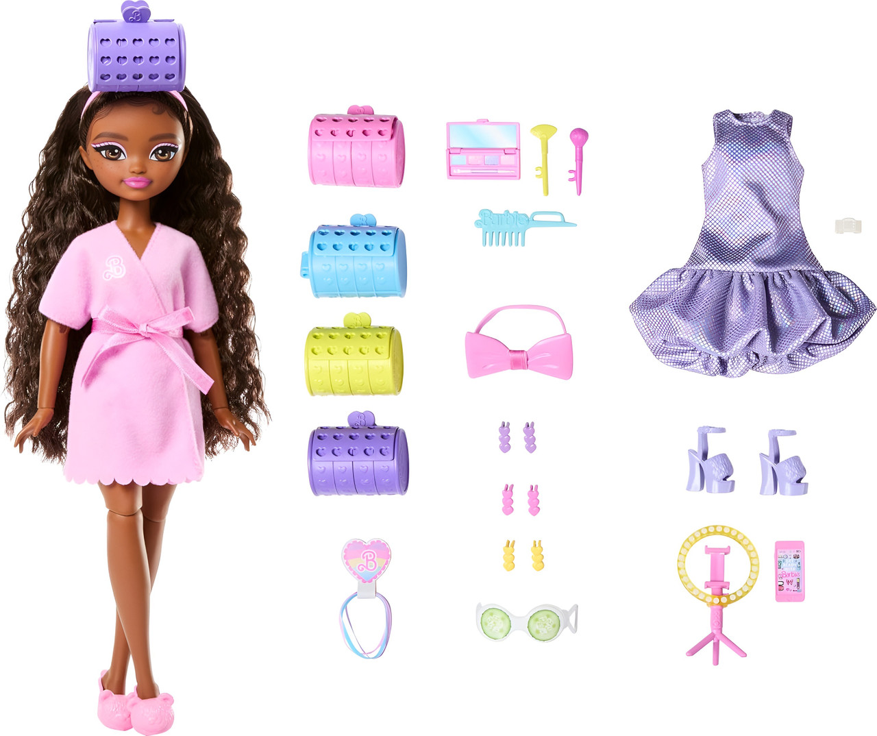 Barbie Dream GET Ready Brooklyn Fashion Doll with Stylised Hair