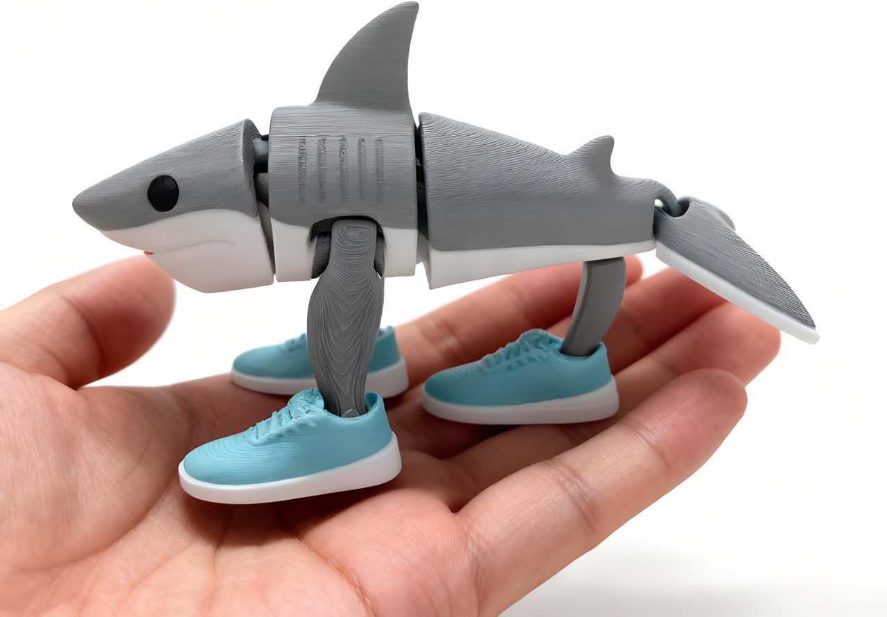 Brainrot 3D Printed Tralalero Tralala Shark