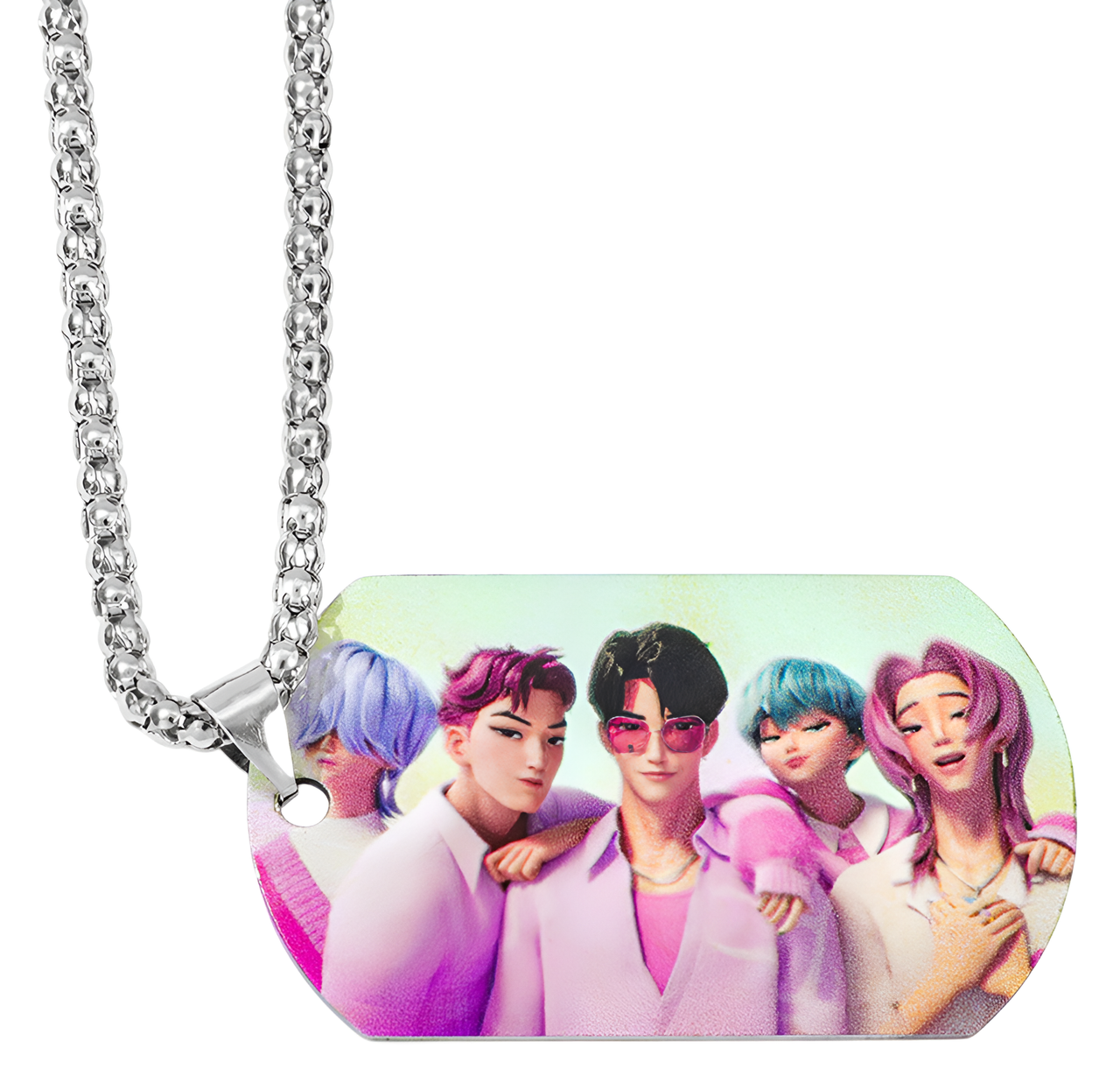 K-pop Demon Hunters - Saja Boys Tag Necklace 